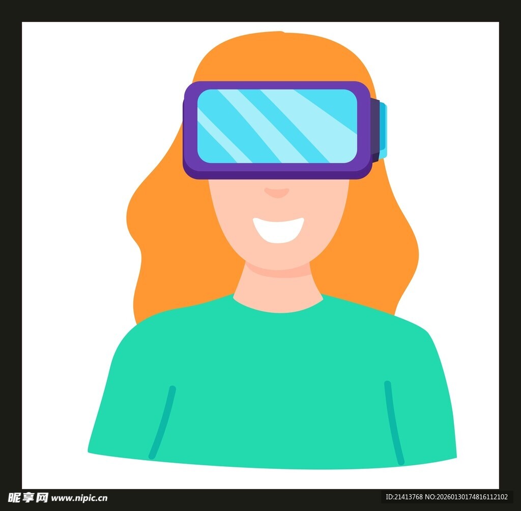 戴眼镜的微笑女子