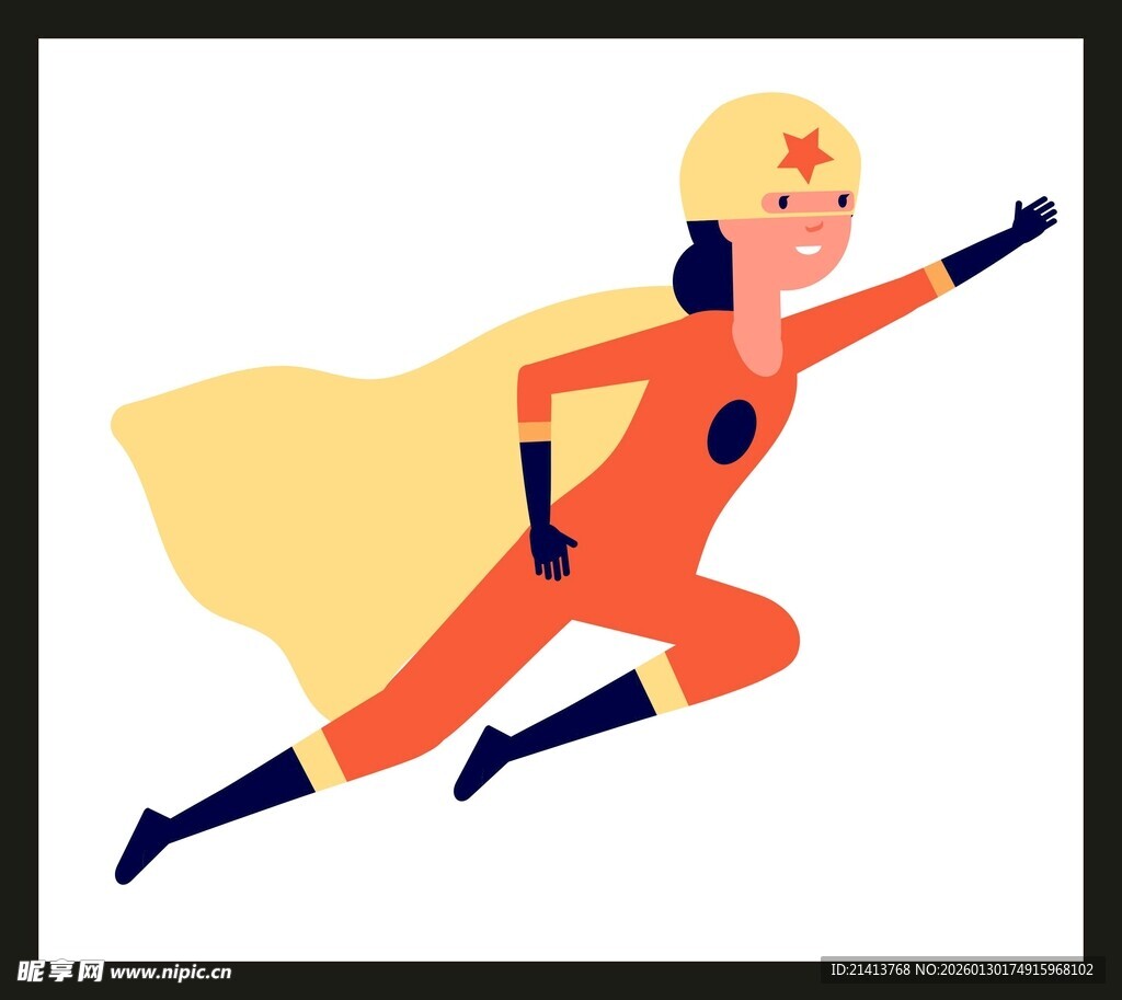 飞行的超级女英雄