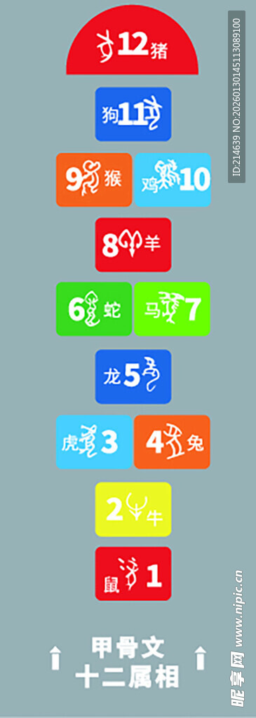 多彩数字标签展示