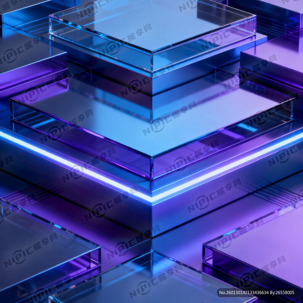 设计一个科技感的背景。要求立体