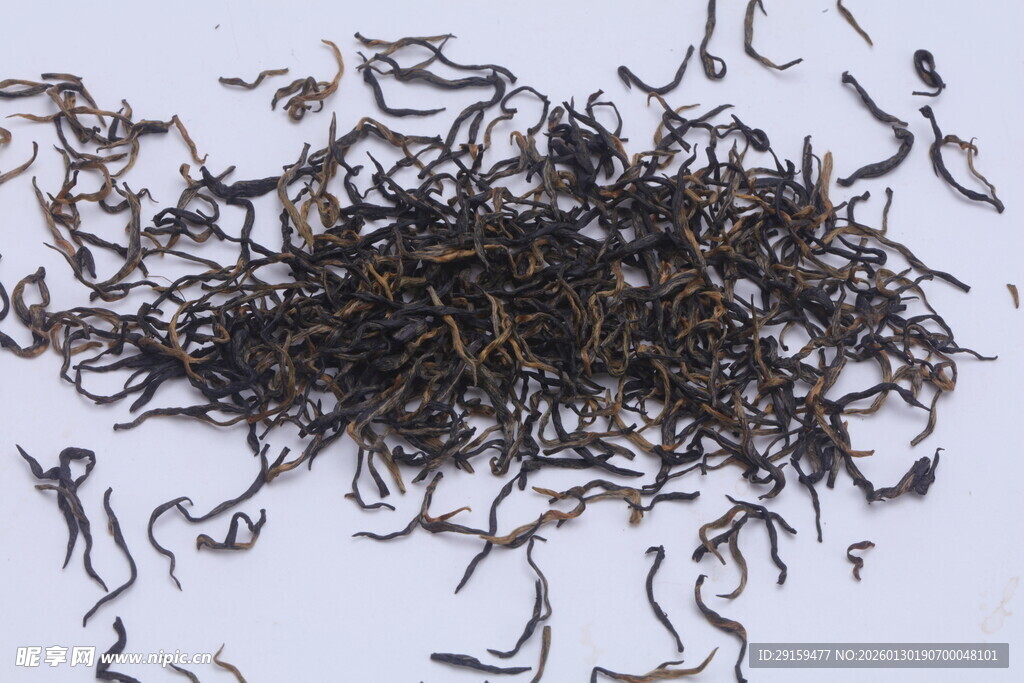 散装红茶茶叶特写