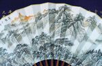 山水折扇图