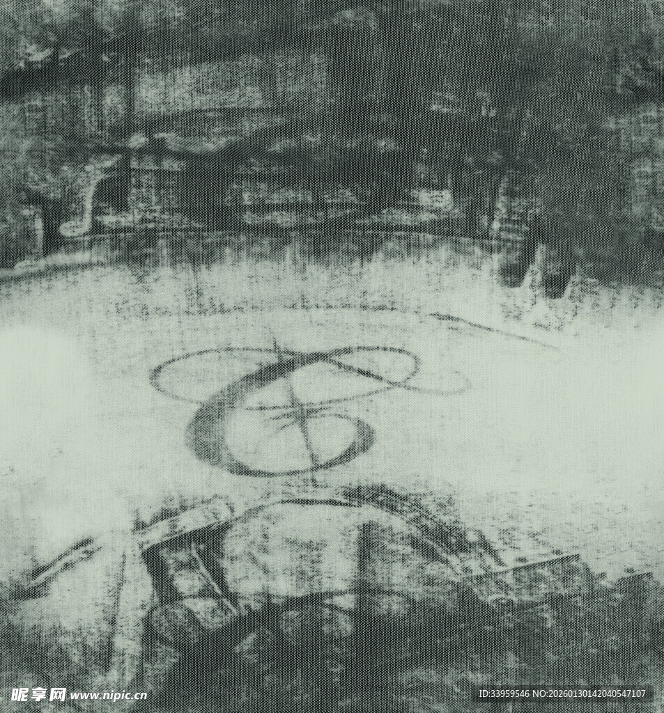 抽象笔触下的艺术符号