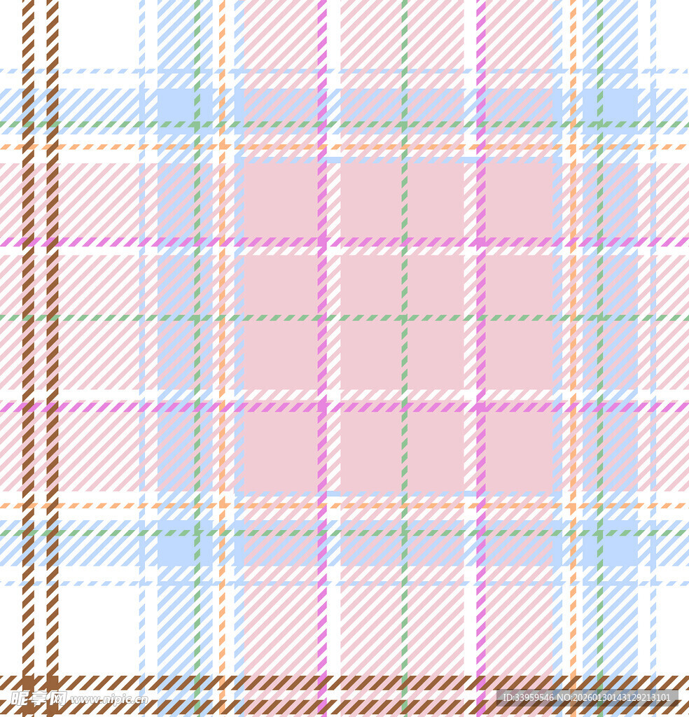 粉色系格子图案纹理