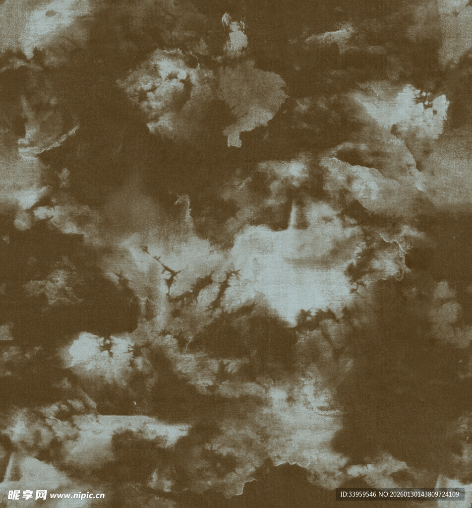 深棕水墨风抽象纹理图案