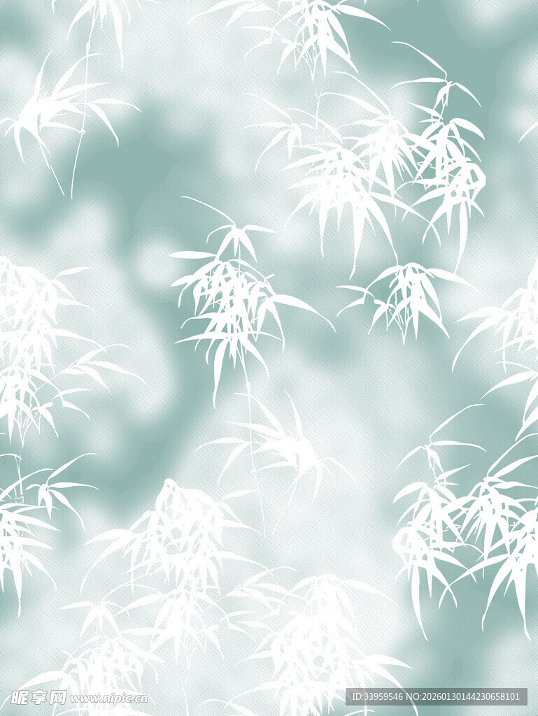 淡雅竹叶背景图