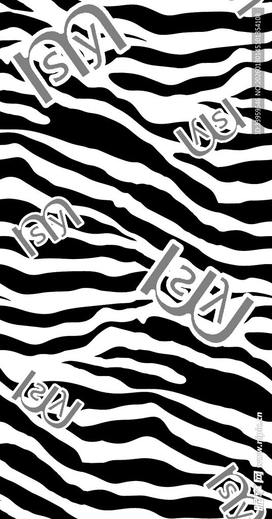 黑白斑马纹图案背景