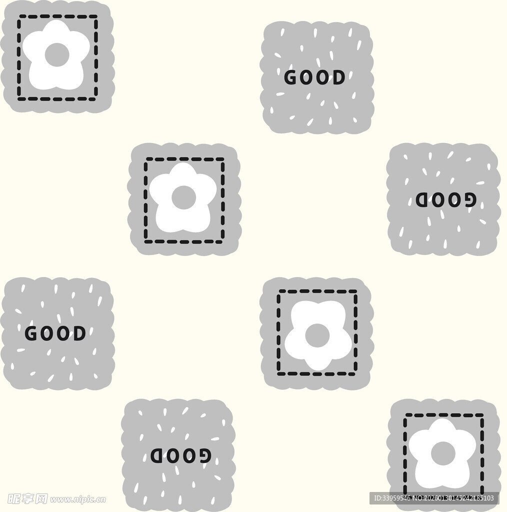 几何方形图案设计元素