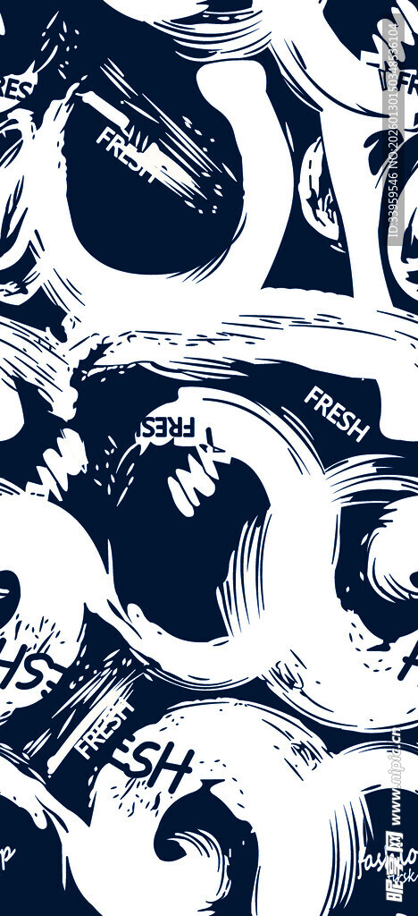 抽象涂鸦艺术图案