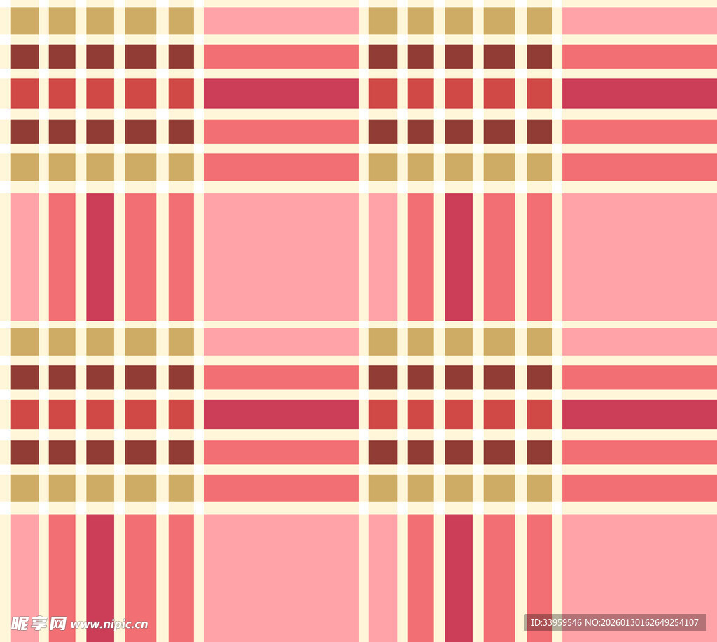 粉色格子图案背景纹理