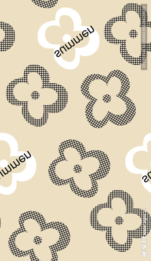 简约花朵图案背景纹理