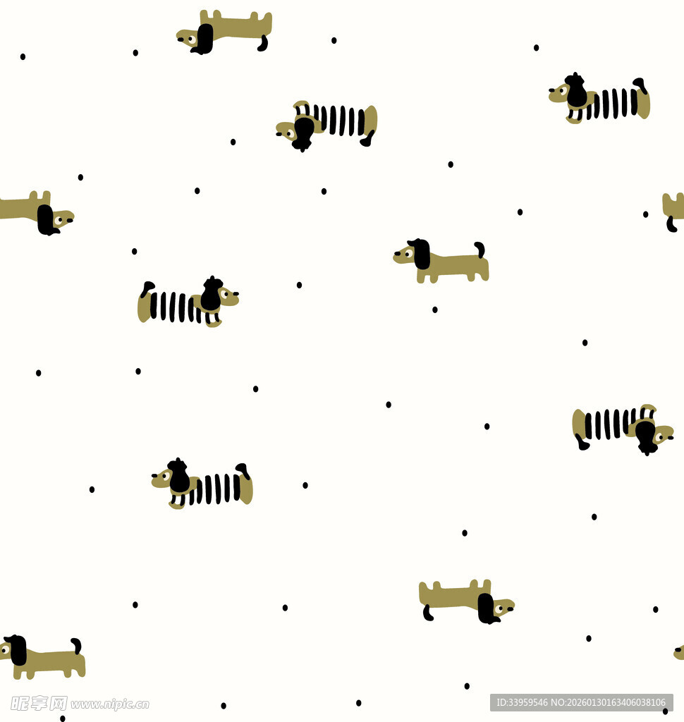 可爱小狗图案背景