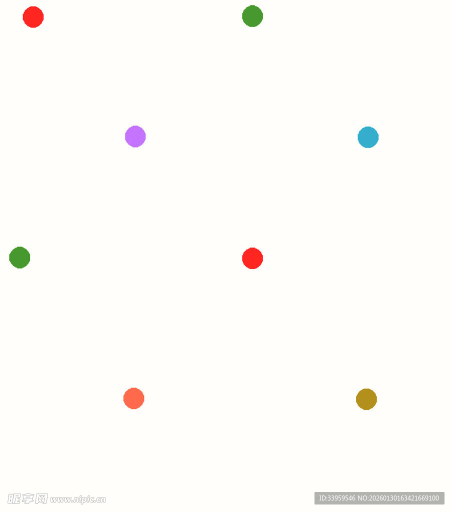 多彩圆点散布背景图