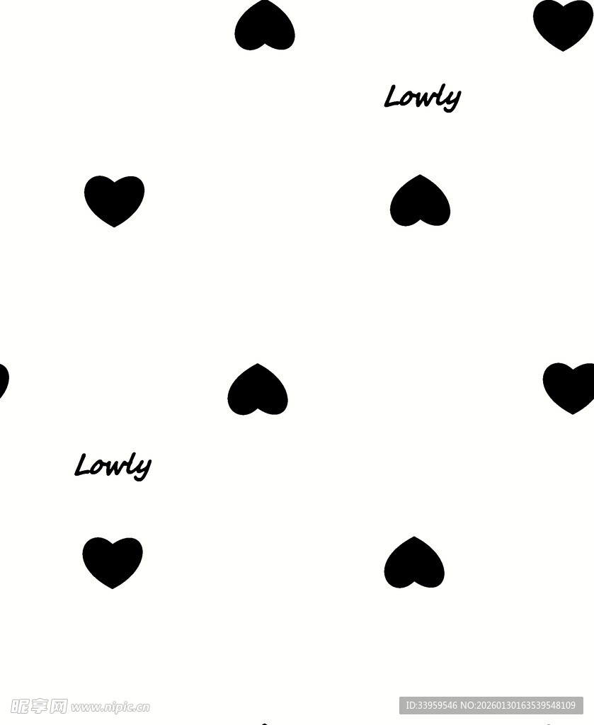 爱心图案背景可爱风