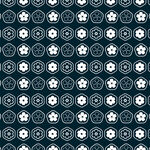 蓝白几何花纹图案背景