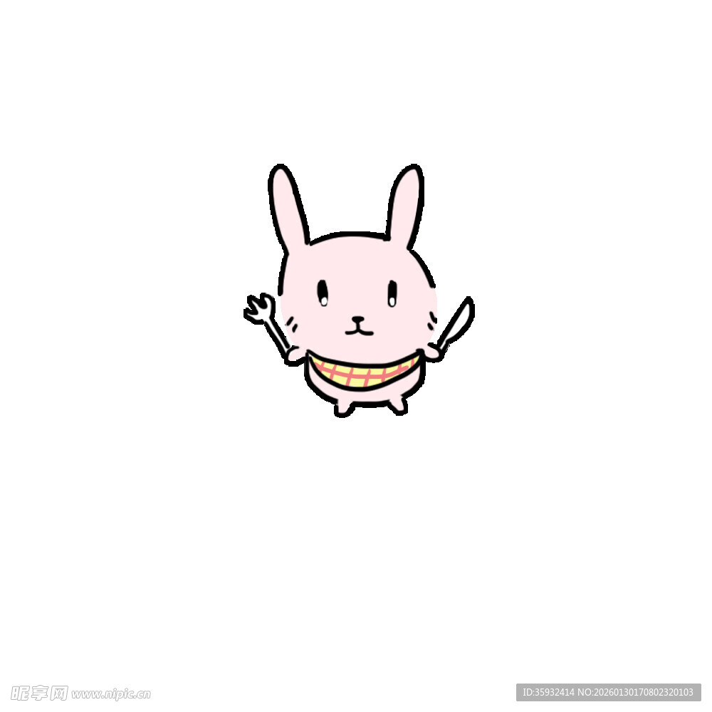 可爱卡通小兔子形象
