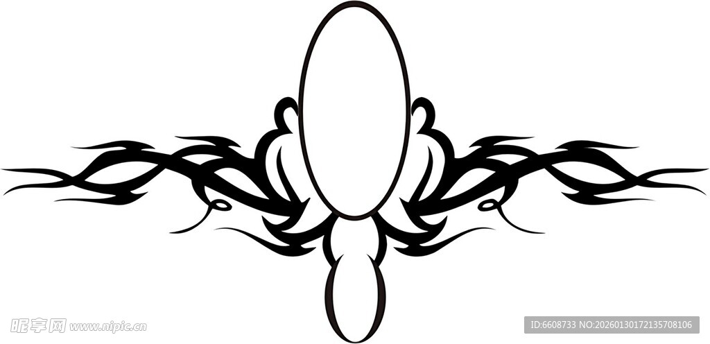 个性火焰纹身图案设计