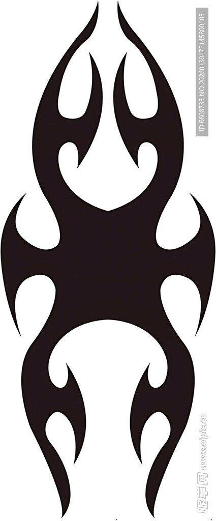火焰风格纹身图案设计
