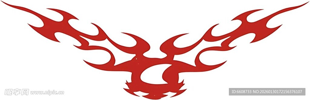 火焰龙形图案