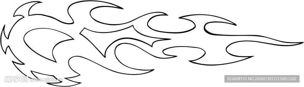 火焰风格纹身图案设计