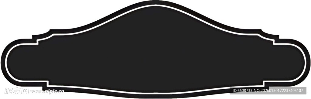 简约黑色装饰性边框