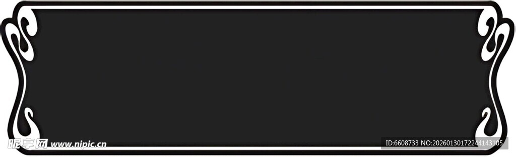 黑色边框装饰图案