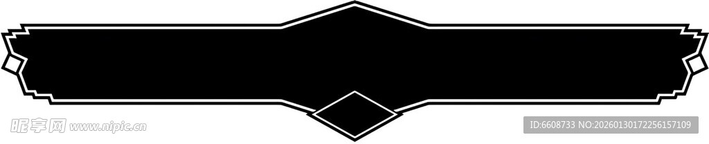 黑色几何形状装饰图案