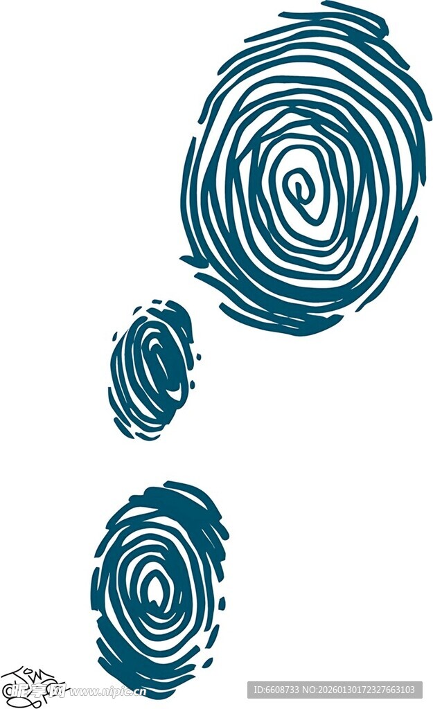 指纹图案独特的艺术呈现