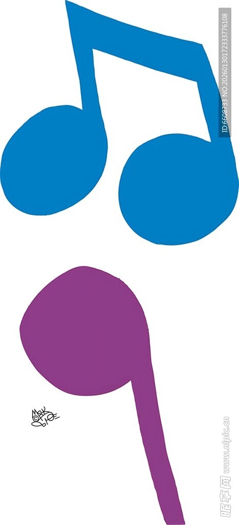 多彩音乐符号图标