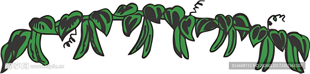 绿色蝴蝶结装饰花边