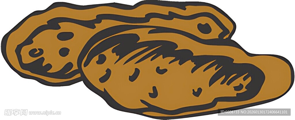 卡通风格的美味花生