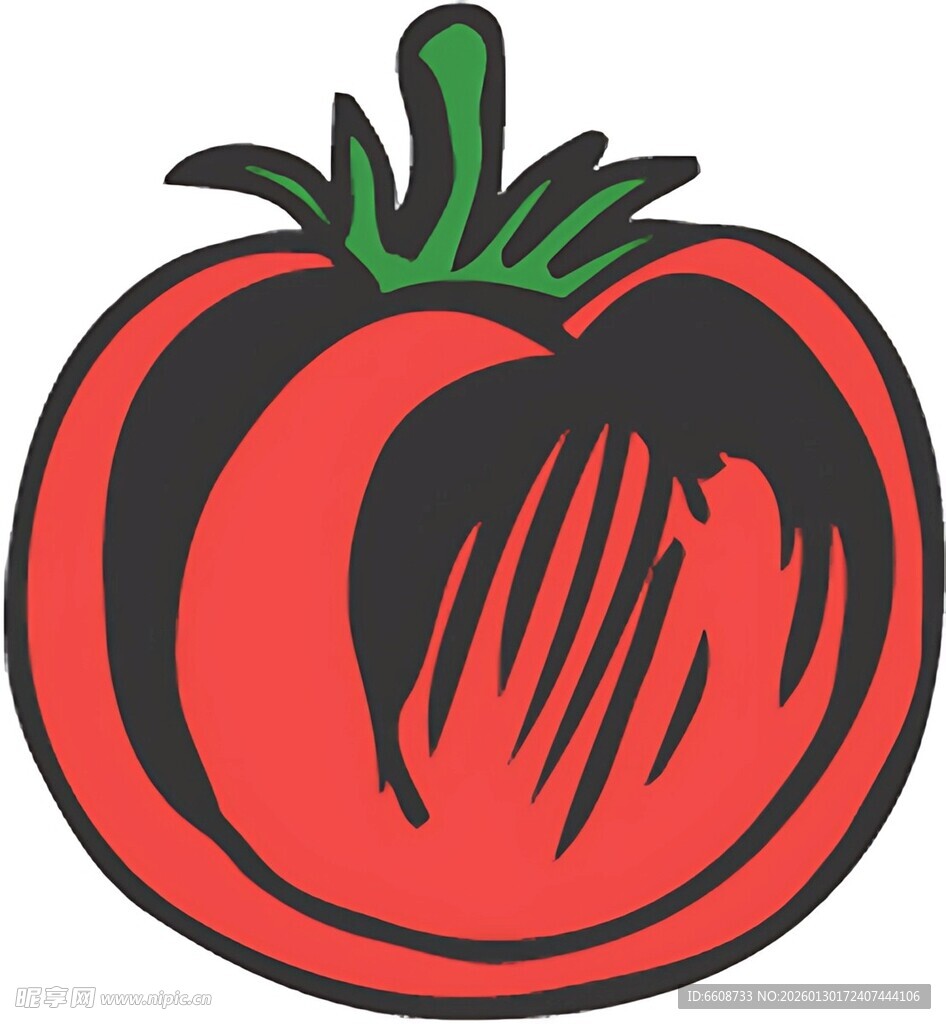 卡通番茄图案