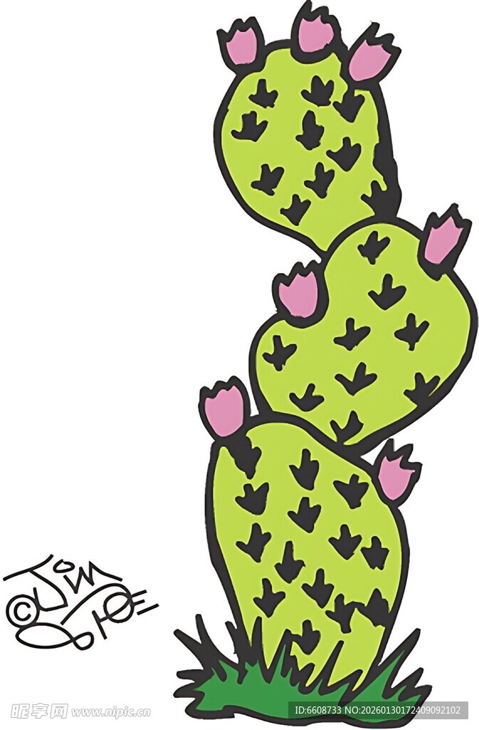 卡通仙人掌插画
