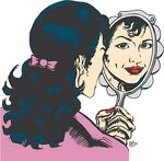 女子对镜梳妆的优雅瞬间