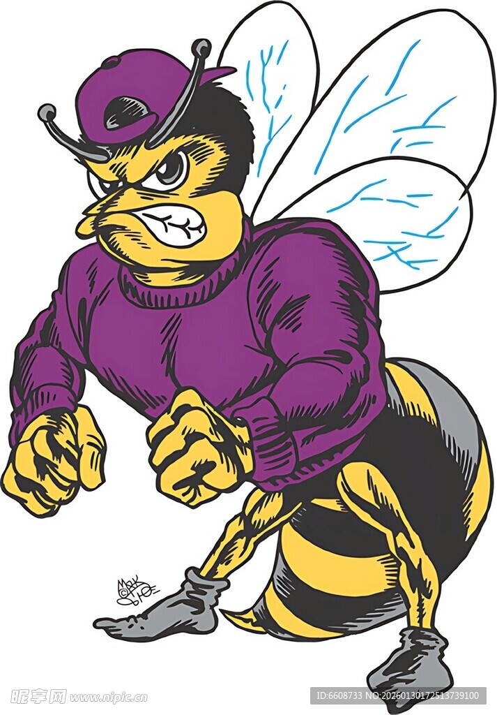 愤怒的蜜蜂吉祥物