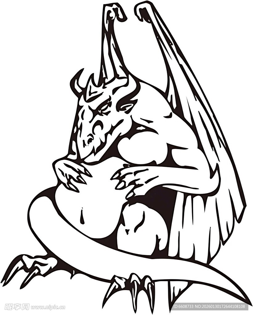 奇幻龙形象插画