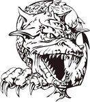 凶猛怪兽头像设计图案