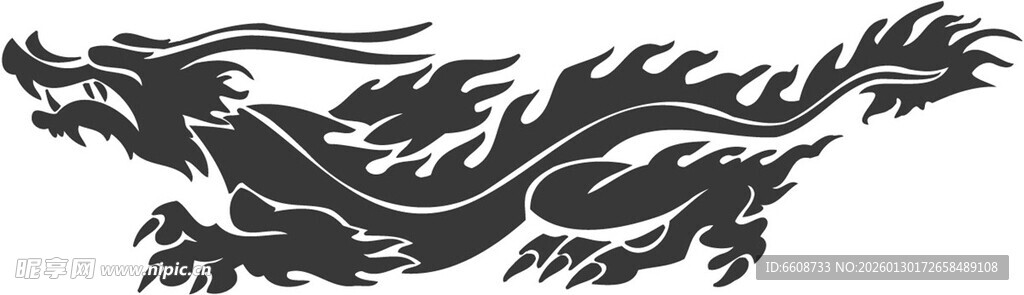 传统中式龙纹图案