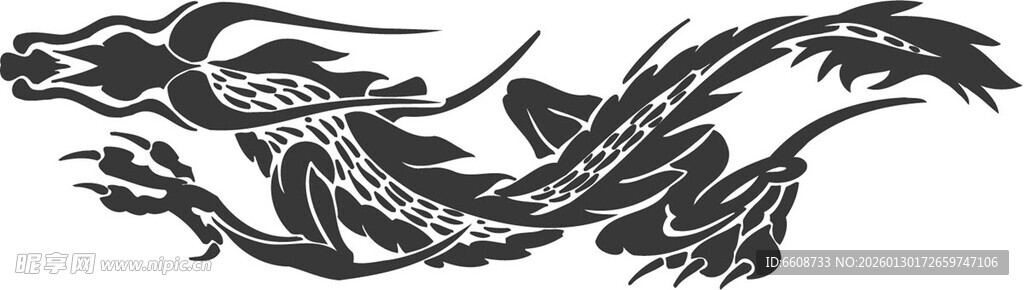 传统中式龙图案