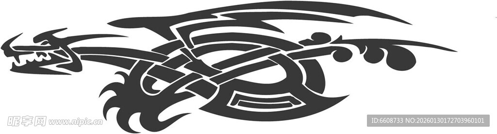 抽象线条交织图案