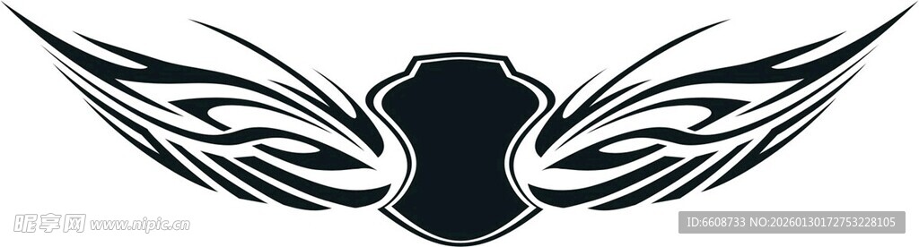 翅膀造型的酷炫标志