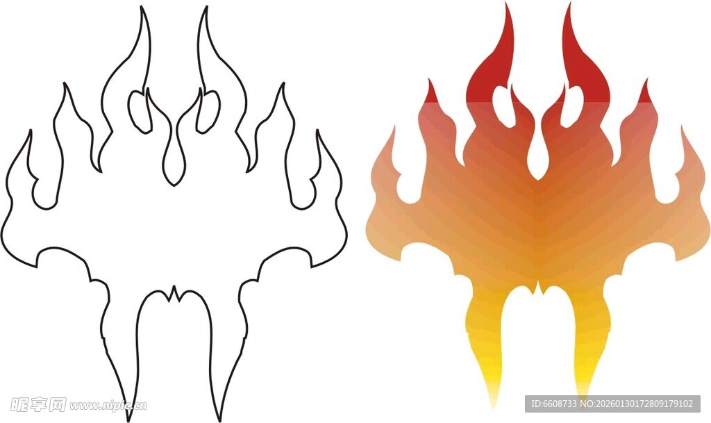 火焰图案设计