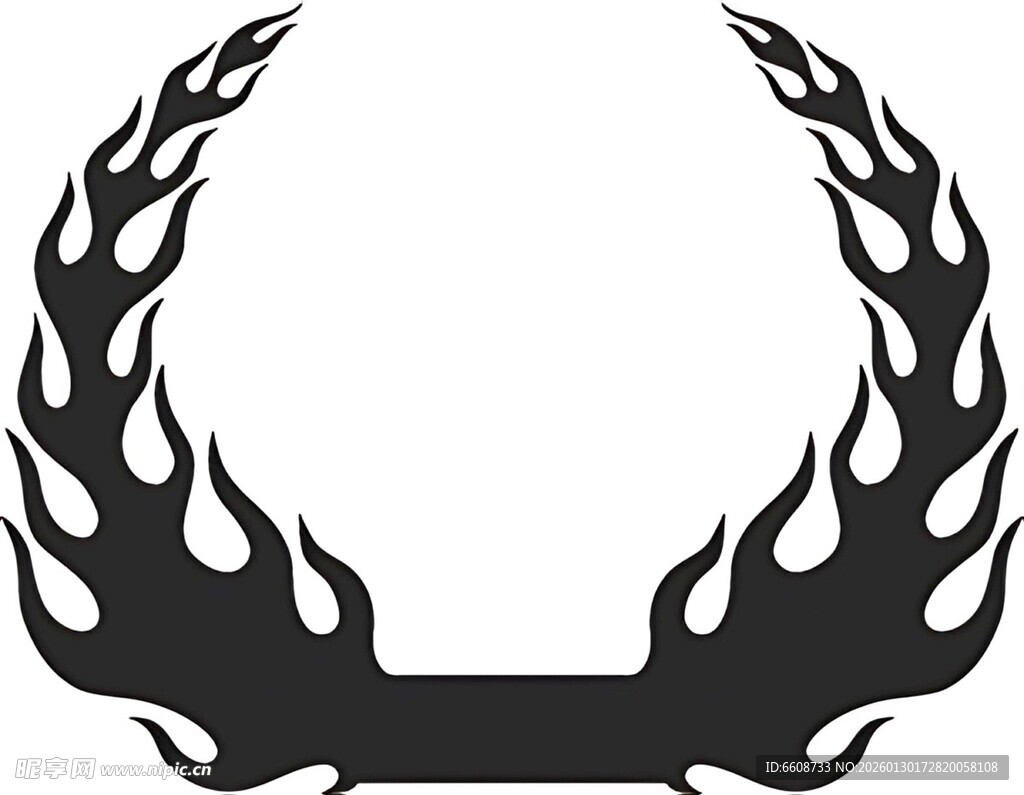 火焰形状装饰图案