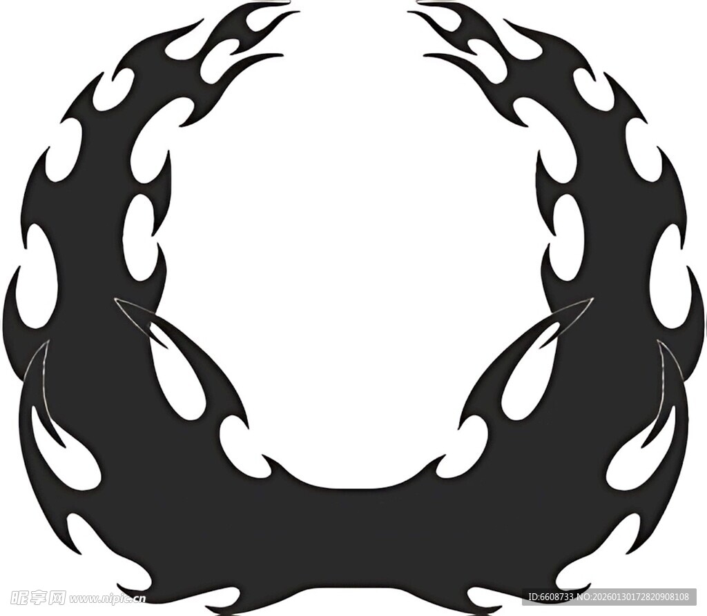 火焰状环形图案设计