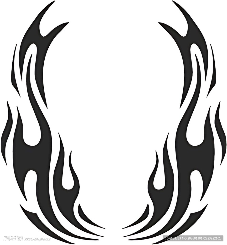 火焰风格纹身图案设计