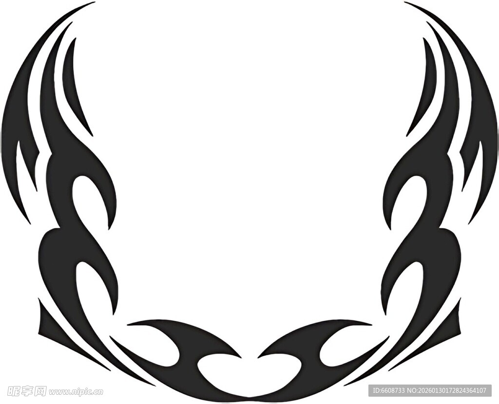 火焰风格纹身图案设计