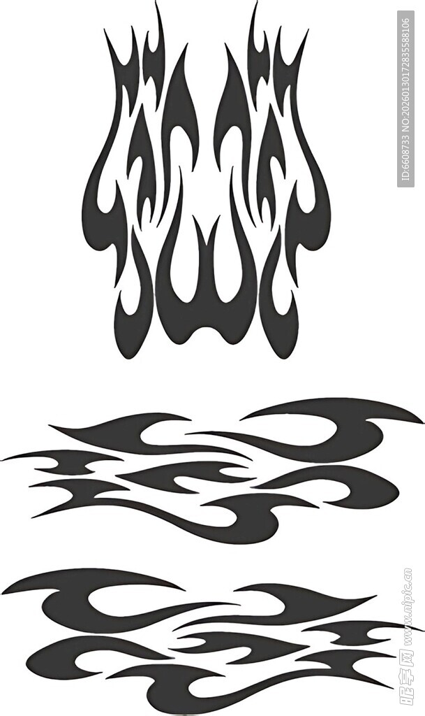 火焰纹身图案设计