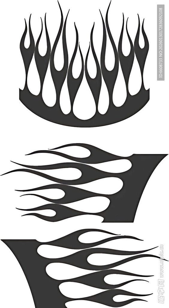 火焰风格图案设计元素