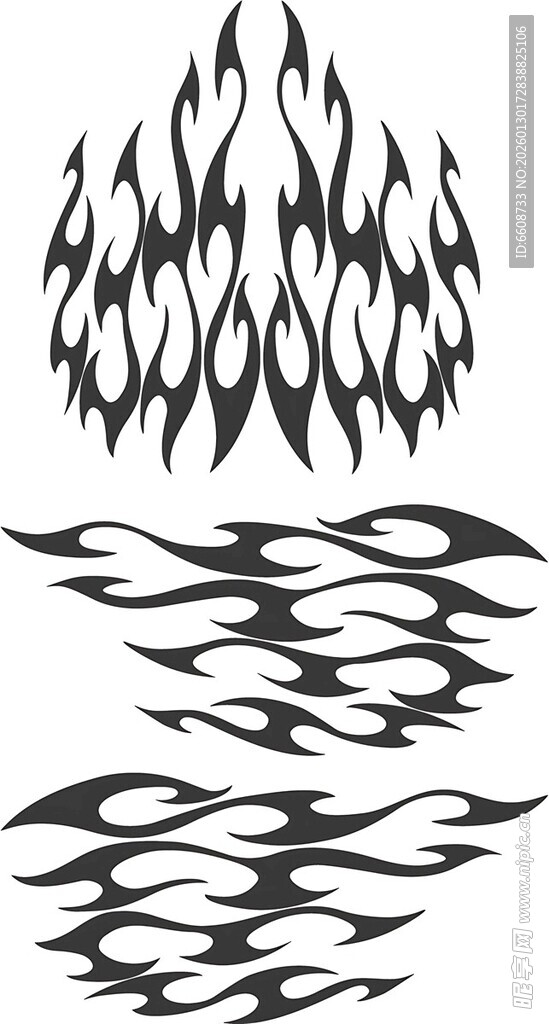 火焰纹身图案设计