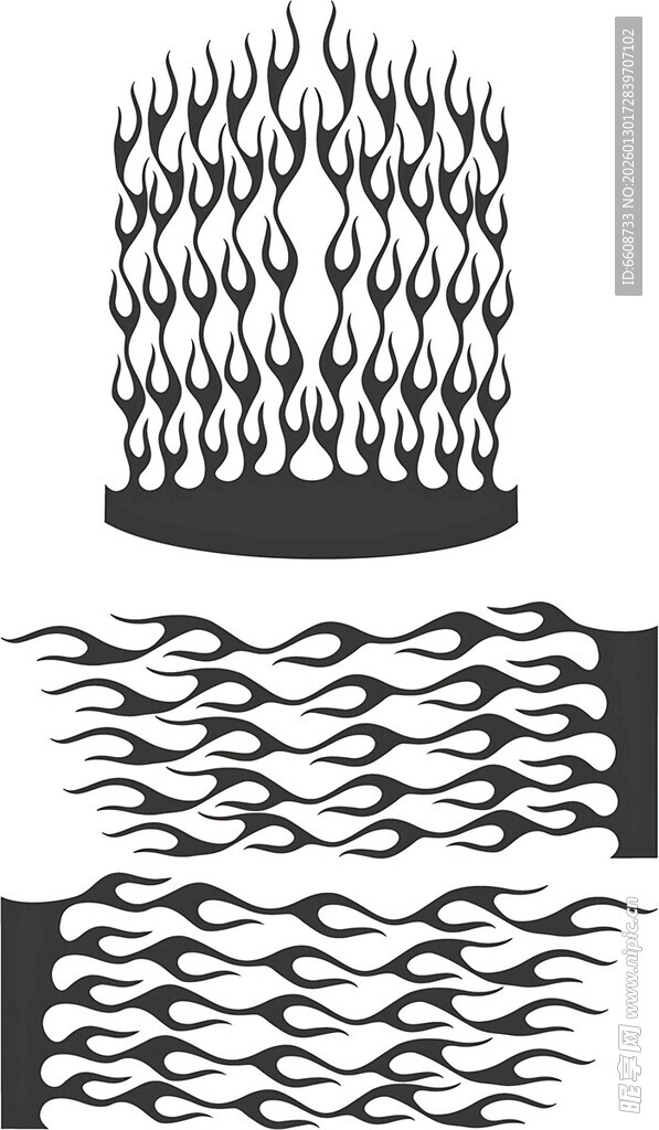 几何风格黑白线条装饰图案